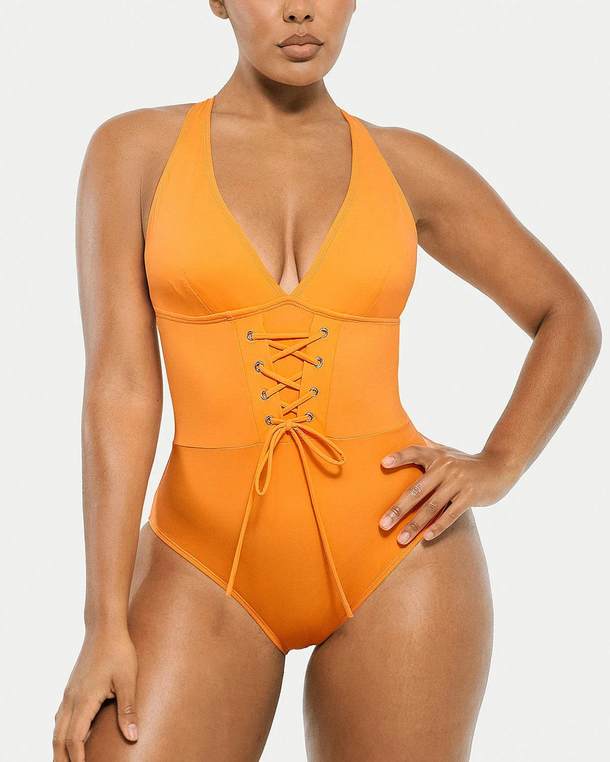 Smart Sculpt Plunge Corset Shaping Swimsuit